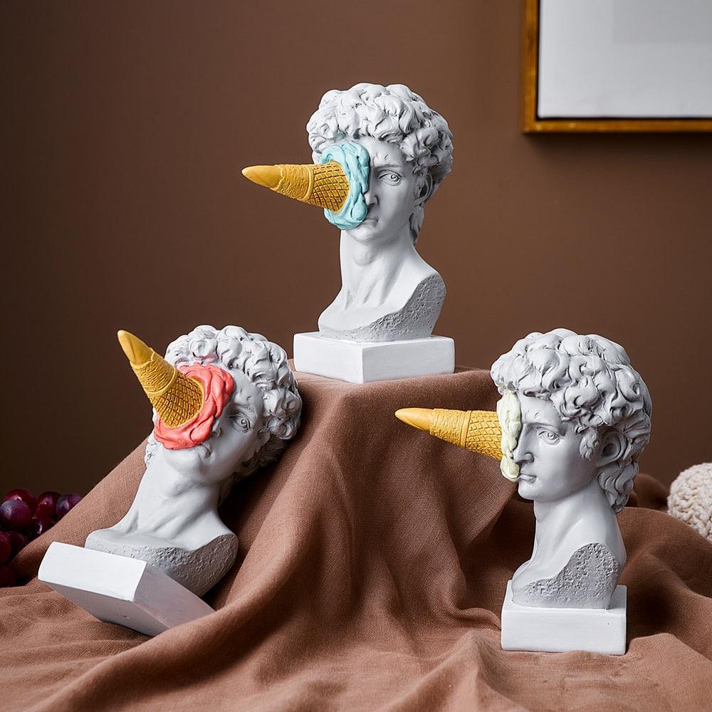 Colorful Ice Cream Figurine Sculpture
