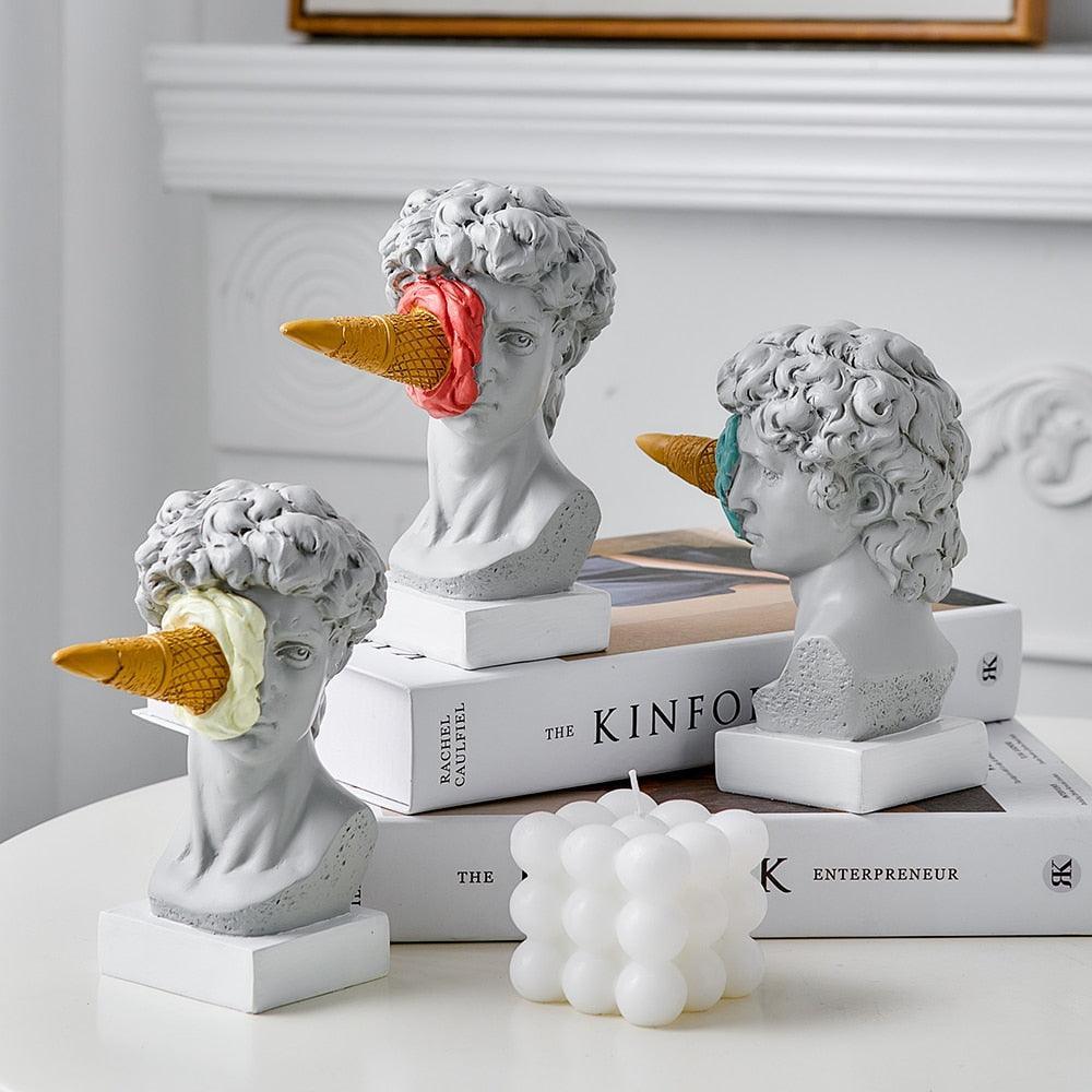 Colorful Ice Cream Figurine Sculpture