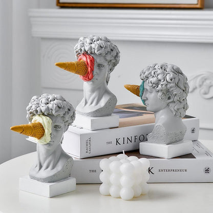 Colorful Ice Cream Figurine Sculpture