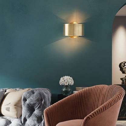 Simple Round Gold Wall Lamp