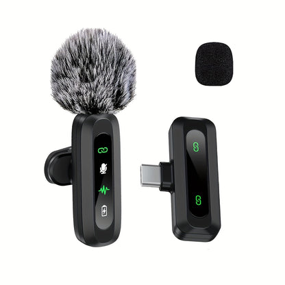Compact Wireless Clip On Microphone for Phone and Tablet - Cofik
