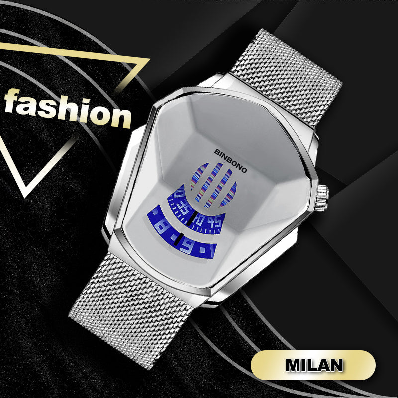 Men's Luxury Quartz Diamond Watch