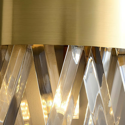Elegant Glass Wall Lamp Stainless Steel LED Lighting Fixture