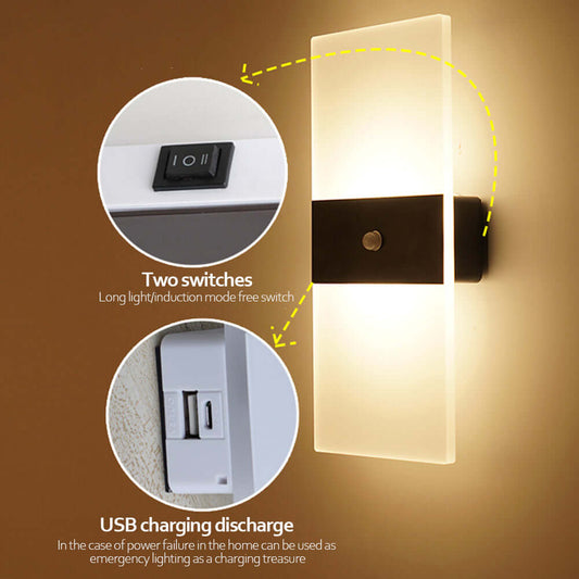Bright LED Motion Sensor Wall Lamp for Home - Cofik