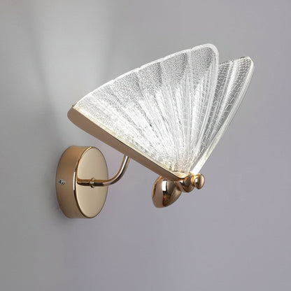 Elegant Gold LED Wall Light with Acrylic Shade