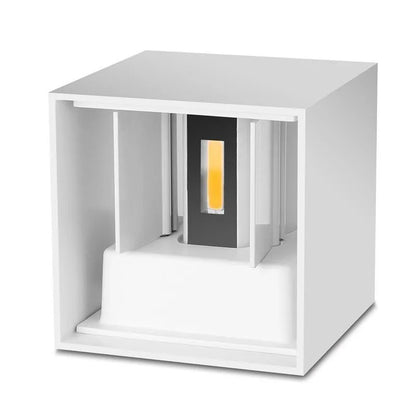 Dark Grey Metal Outside LED Wall Light