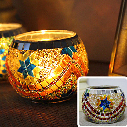 Vintage Glass Candle Tealight Holder