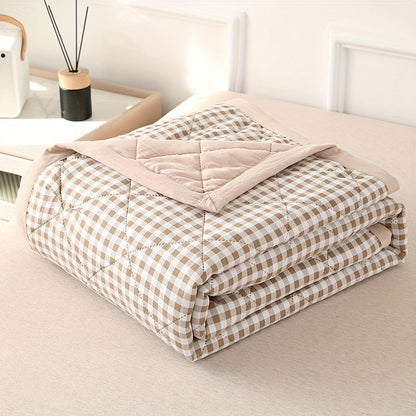 Soft Plaid Throw Blanket for Chilly Nights