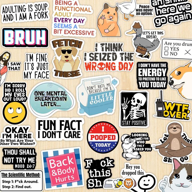 Funny Quote Sticker Pack of 130