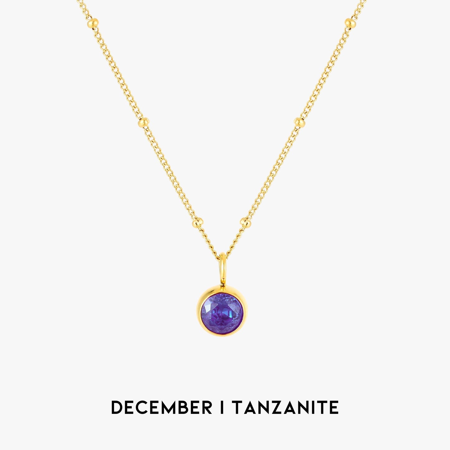 Gemstone Personalized Chain Necklace