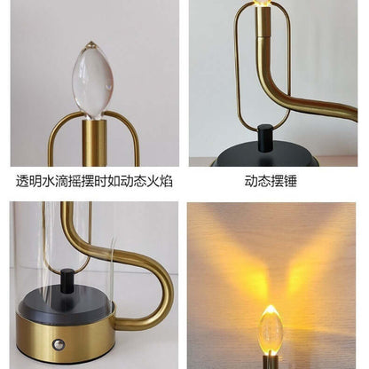 Warm Faux Candle Style LED Table Lamp