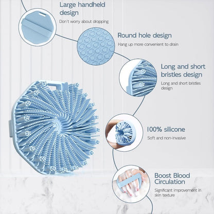 Soft Exfoliating Silver Body Brush