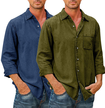 Classic Mens Long Sleeve Dress Shirt