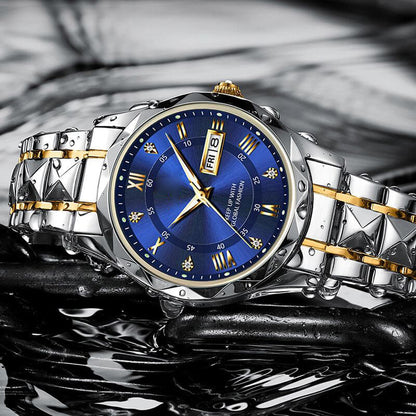 Waterproof Stainless Steel Quartz Men's Sports Watch