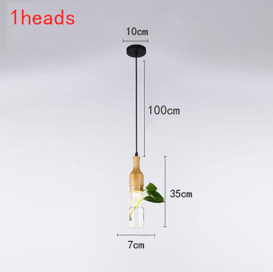 Stylish Wooden LED Hanging Plant Lights - Cofik
