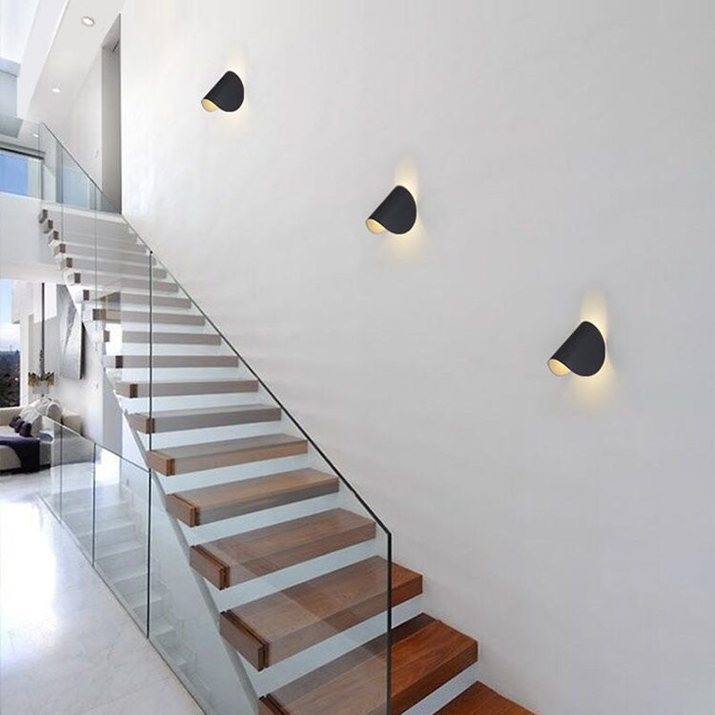 Contemporary Metal LED Color Changing Wall Lamp