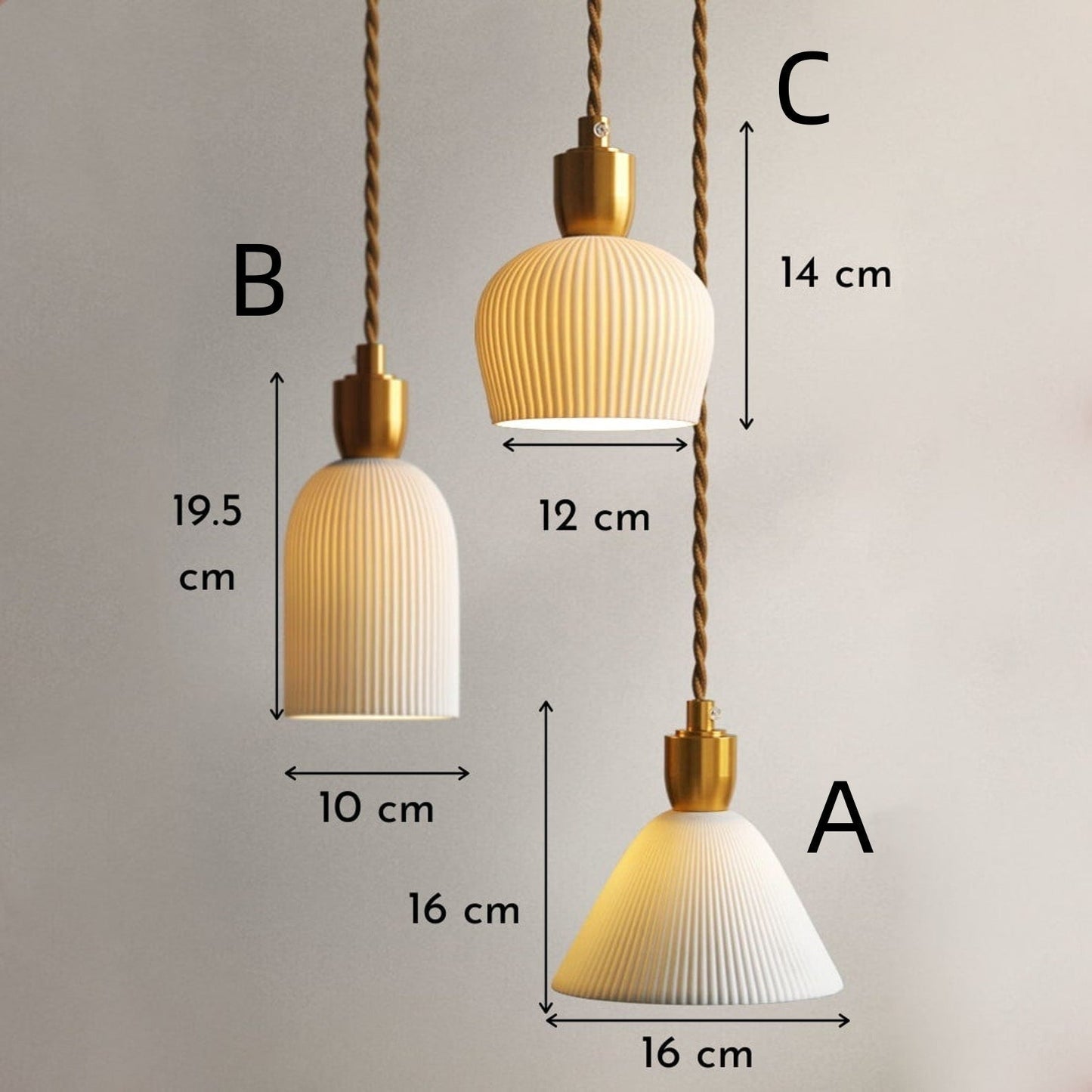 Vintage Style Metal Pendant Light