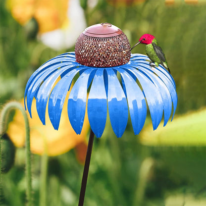 Decorative Iron Bird Feeder Garden Stake