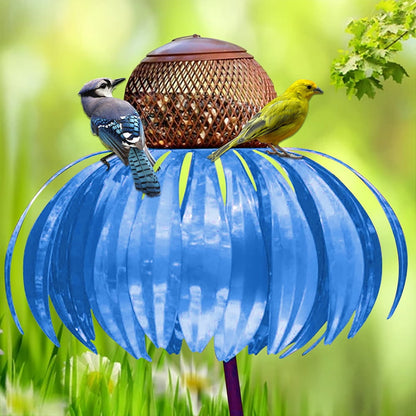 Decorative Iron Bird Feeder Garden Stake