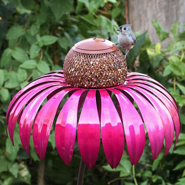 Decorative Iron Bird Feeder Garden Stake - Cofik