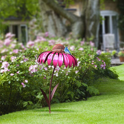Decorative Iron Bird Feeder Garden Stake