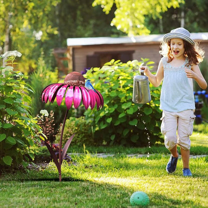 Decorative Iron Bird Feeder Garden Stake