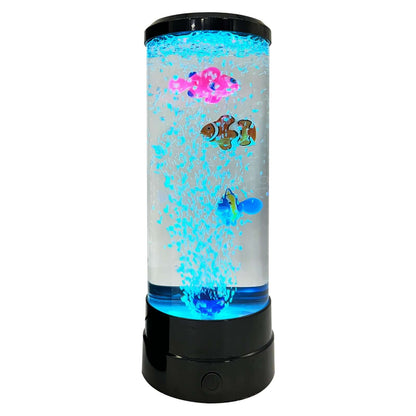 Colorful LED Aquarium Night Light Desk Lamp