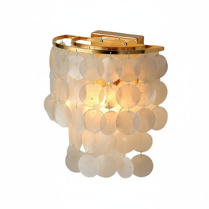 Oceanic Shell LED Gold Wall Light