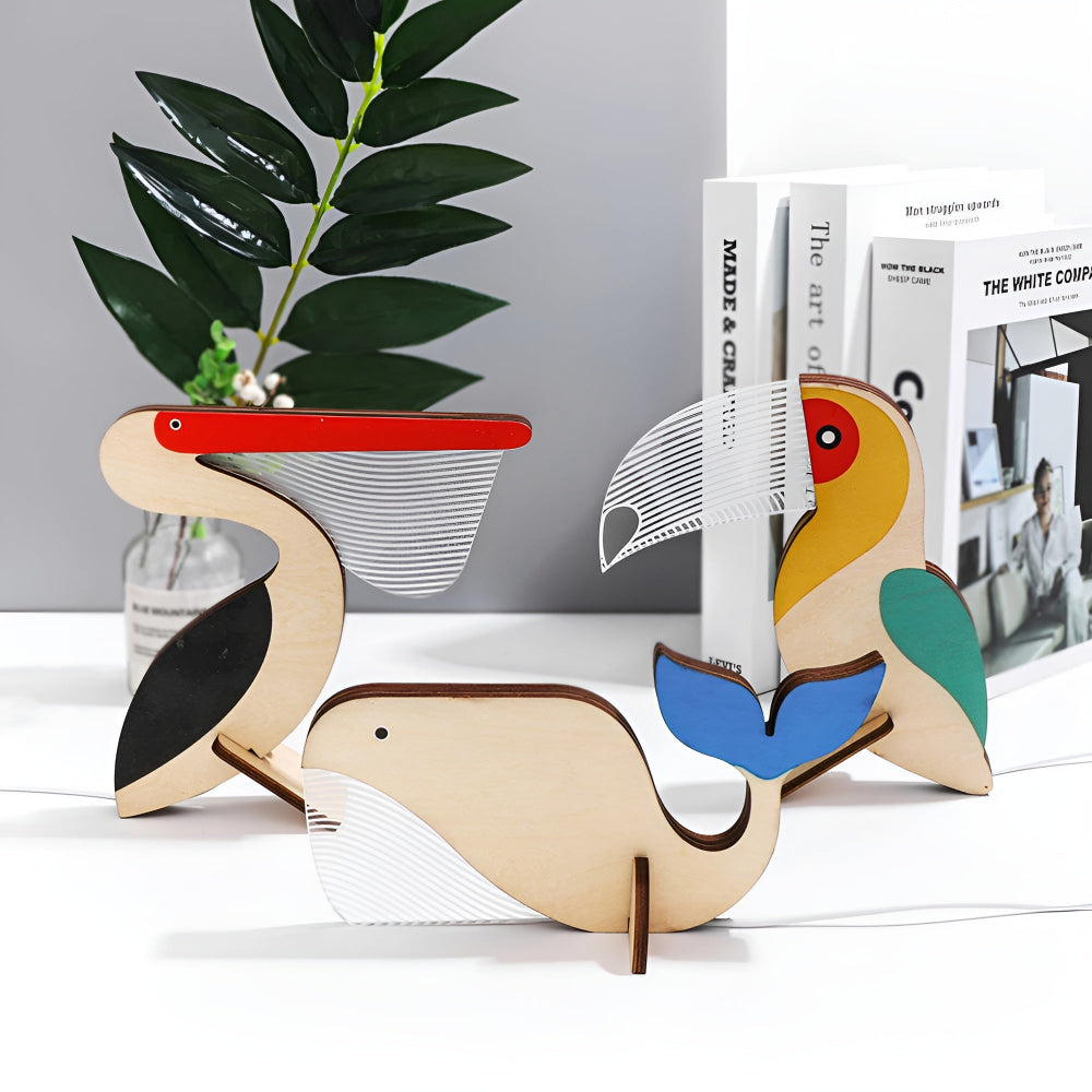 Fun Woodland Kids Table Lamp
