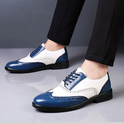 Classic Brown Leather Lace Shoe