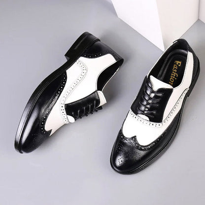 Classic Brown Leather Lace Shoe