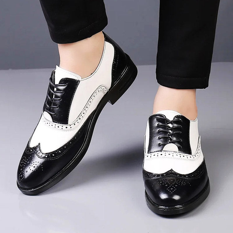Classic Brown Leather Lace Shoe - Cofik
