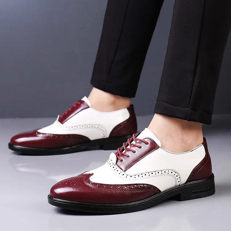 Classic Brown Leather Lace Shoe