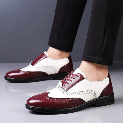 Classic Brown Leather Lace Shoe