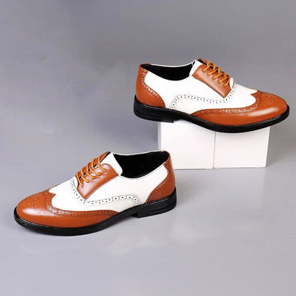 Classic Brown Leather Lace Shoe