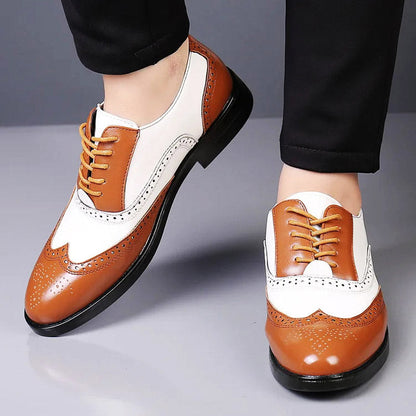 Classic Brown Leather Lace Shoe