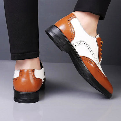 Classic Brown Leather Lace Shoe
