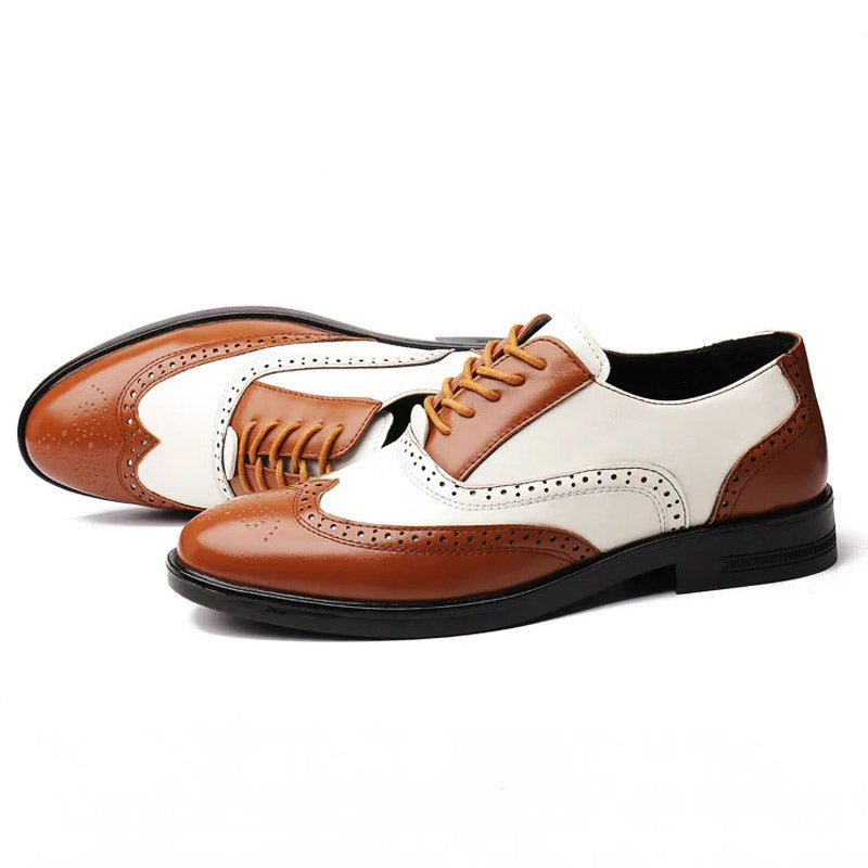 Classic Brown Leather Lace Shoe