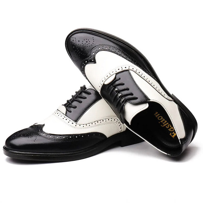 Classic Brown Leather Lace Shoe