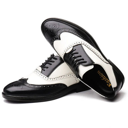 Classic Brown Leather Lace Shoe