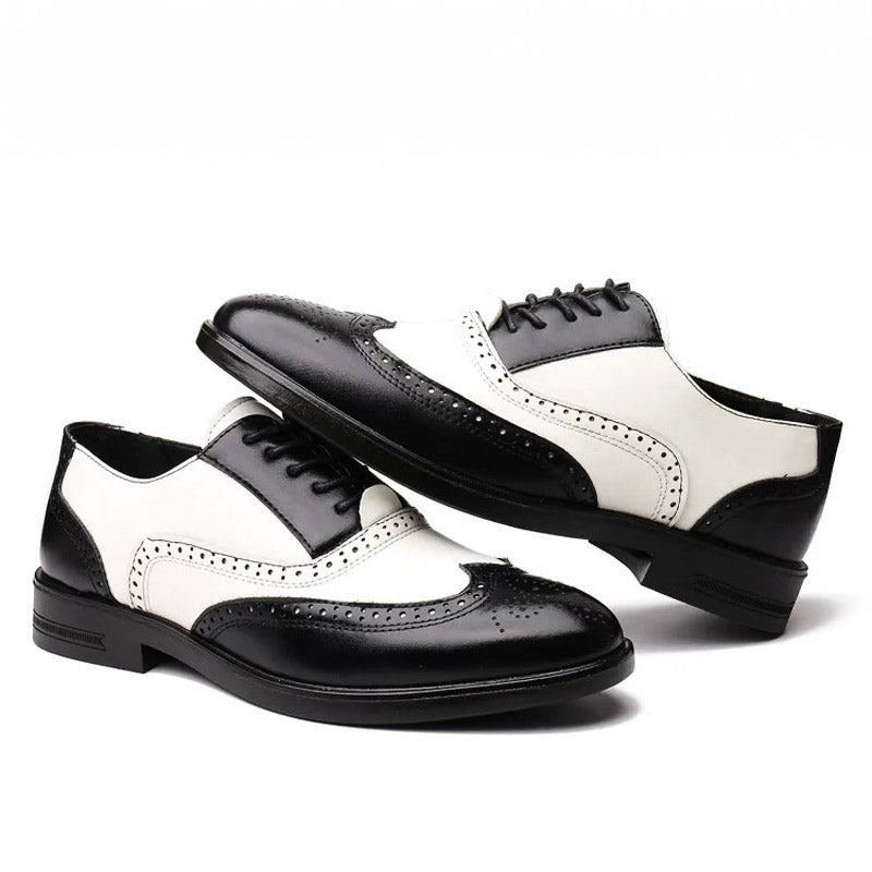 Classic Brown Leather Lace Shoe