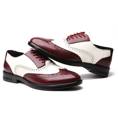 Classic Brown Leather Lace Shoe