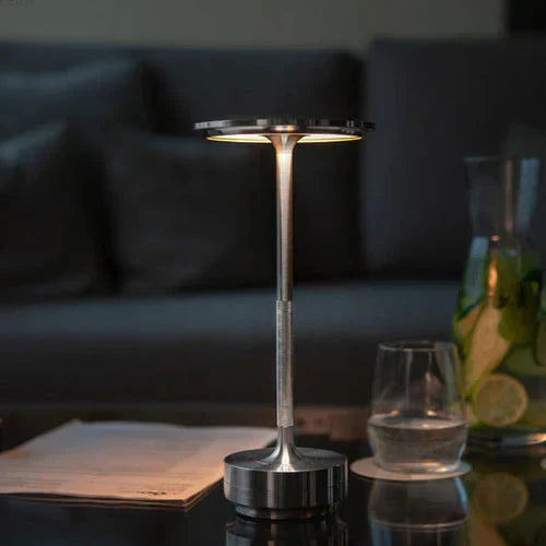 Sleek Modern Gold Desk LED Lamp
