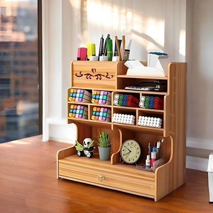 Compact Office Storage Tray with 3 Piece Drawer Set - Cofik