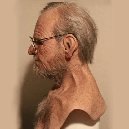 Spooky Old Man Halloween Mask Costume