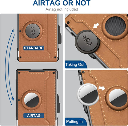 Slim Mens Leather Wallet with RFID Card Holder