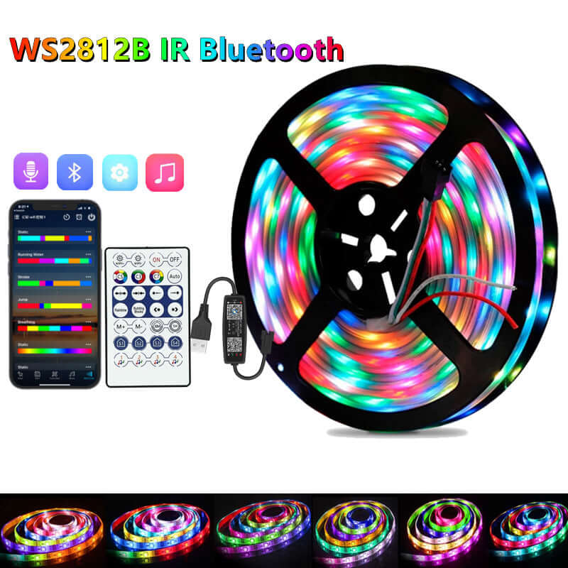 Colorful LED Fountain Water Lamp With 5V Adapter - Cofik