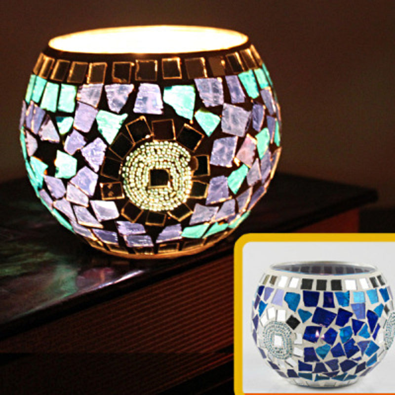 Vintage Glass Candle Tealight Holder