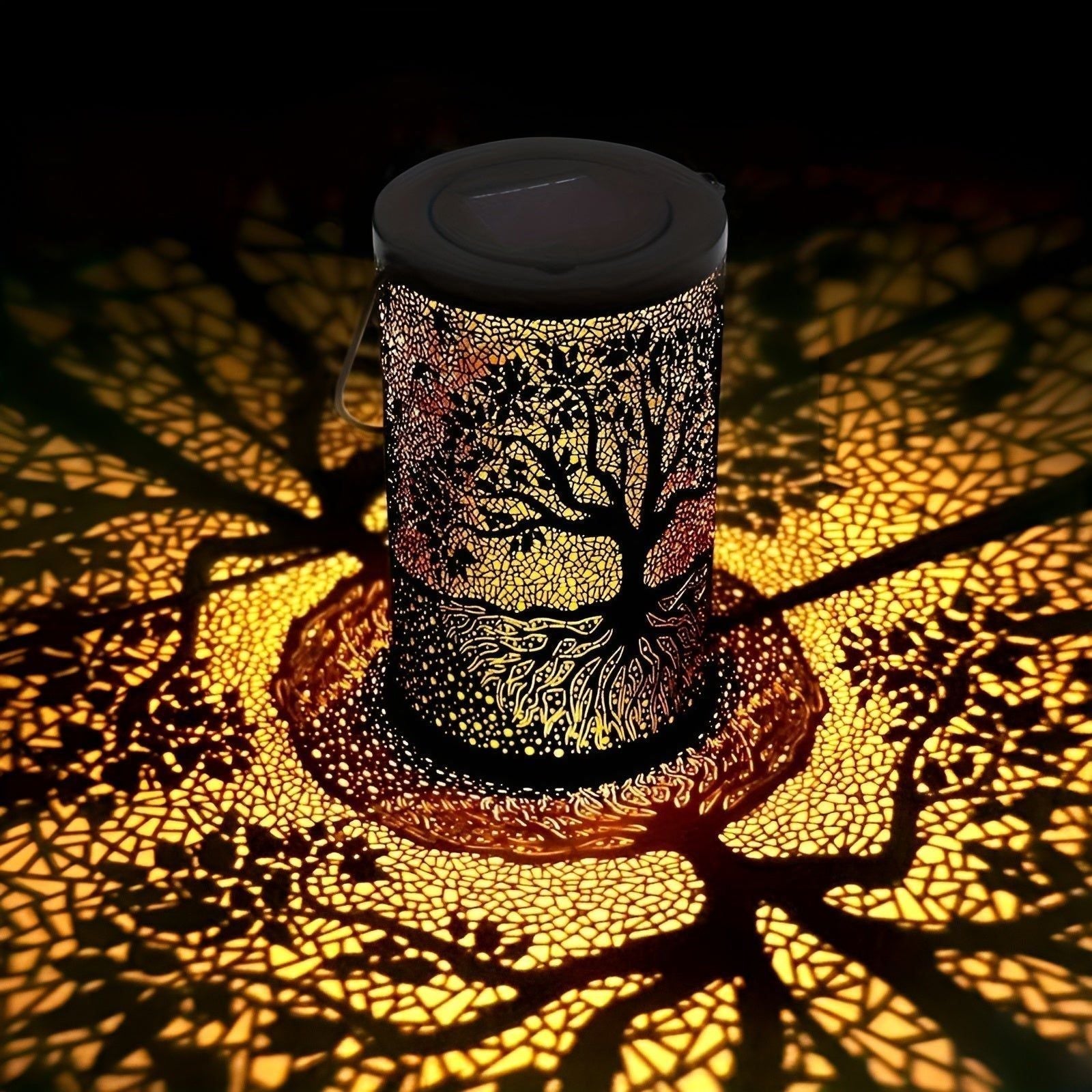 Metal Solar Powered Garden Lantern - Cofik