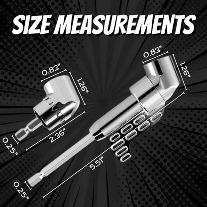Right Angle Drill Attachment with Magnetic Grip Set